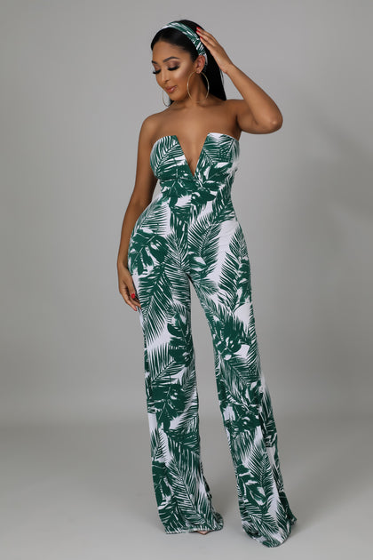 Fashion nova sales tropical jumpsuit